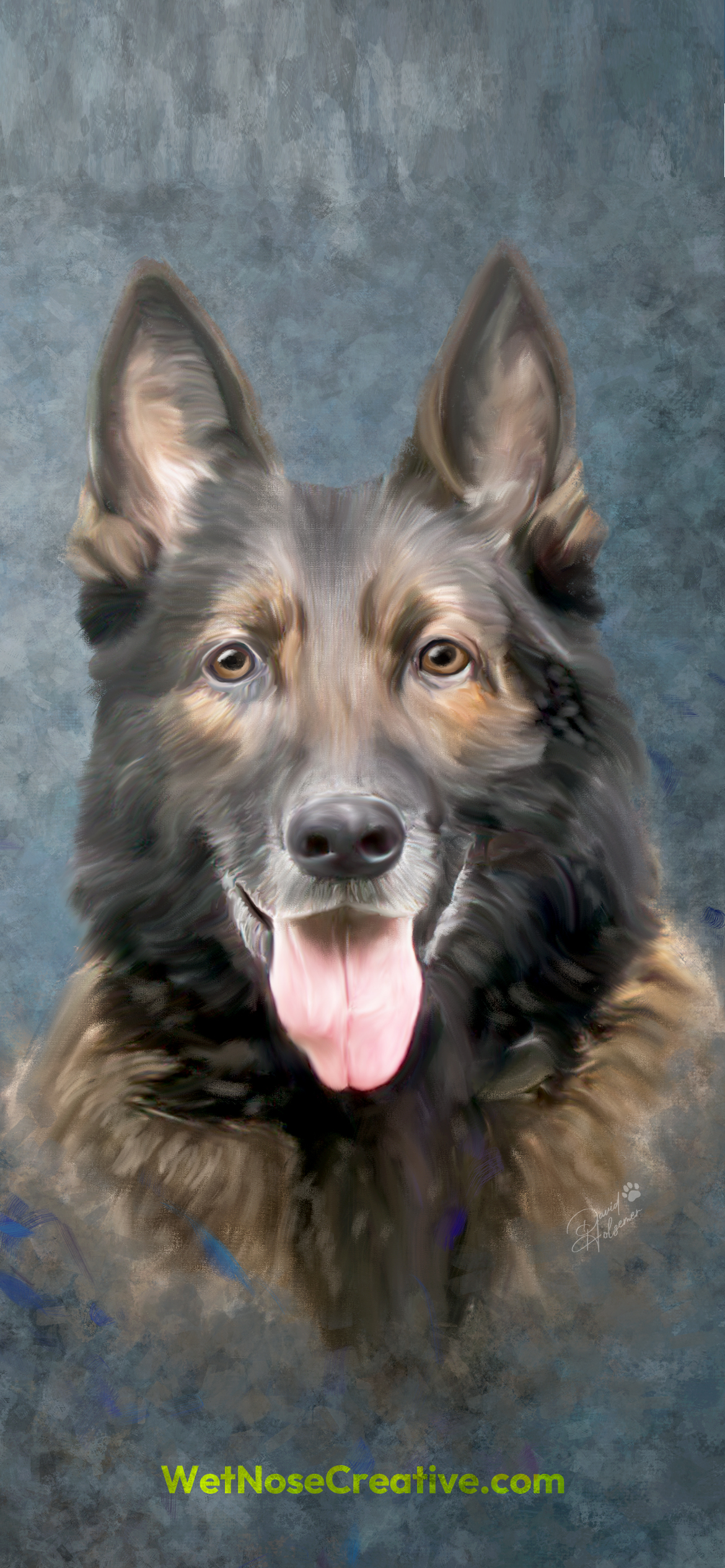 FREE K9 phone backgrounds - Wet Nose Creative: Dog Portrait Art