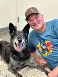 K9 Yoube & Jason Johnson (Founder: Project K9 Hero) K9 Yoube with Project K9 Hero founder Jason Johnson